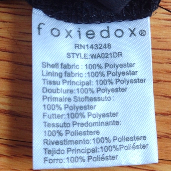 Foxidox black lace long sleeve mini dress - Picture 10 of 10